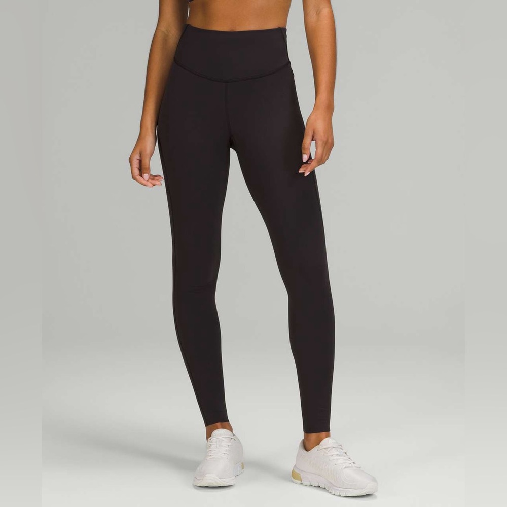 Lululemon Base Pace High Rise Tight 28" Brushed size 0 Black BLK - Picture 2 of 5